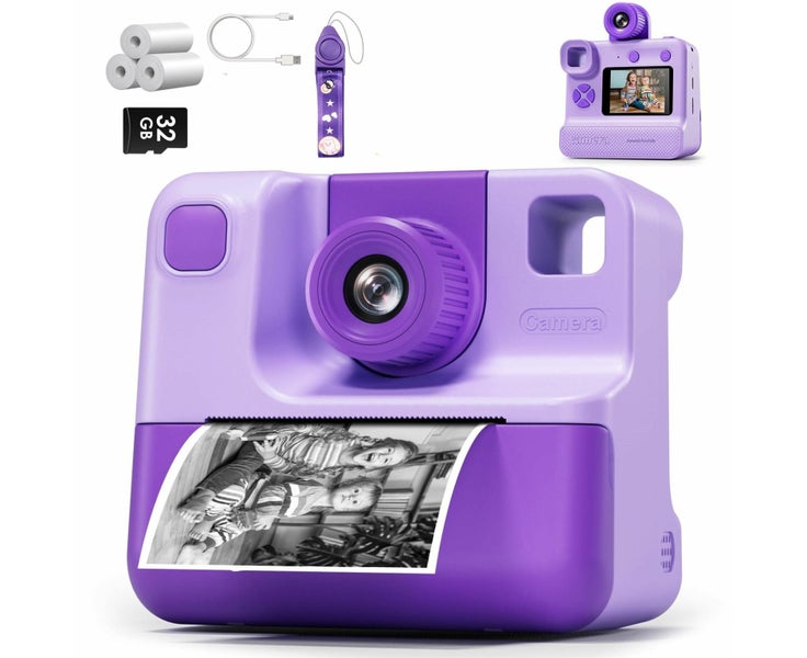 1080P Instant Print Camera for Kids,HD Digital Video Cameras with 3 Rolls Pri Carousel 1