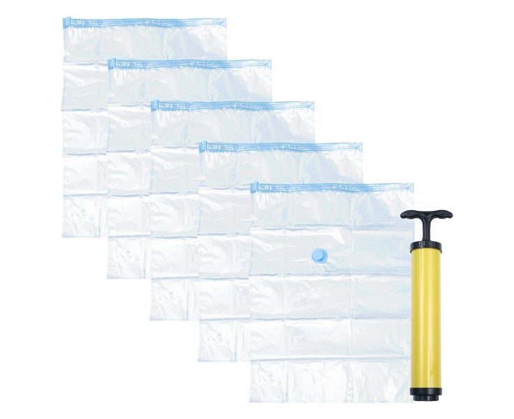 10pcs 60x80cm Vacuum Bag Foldable Quilt Clothes Compression Organizer Pouch S Carousel 1