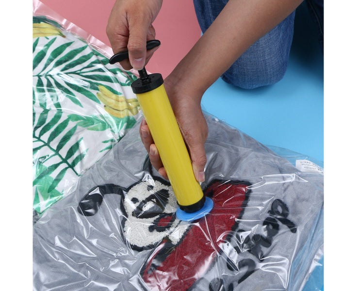 10pcs 60x80cm Vacuum Bag Foldable Quilt Clothes Compression Organizer Pouch S Carousel 10