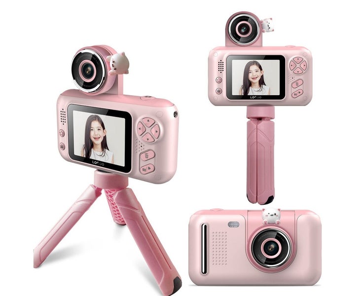 1080P Handheld 2.4 Inch HD Screen ChildrenË‡L»s Digital Camera - Pink Carousel 1
