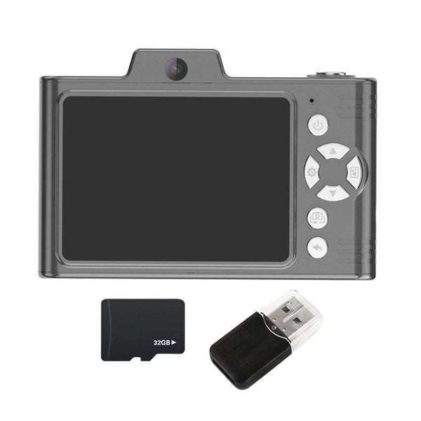 1080P Retro Digital Camera with 32G Memory Card Kids Student Camera Black Carousel 1