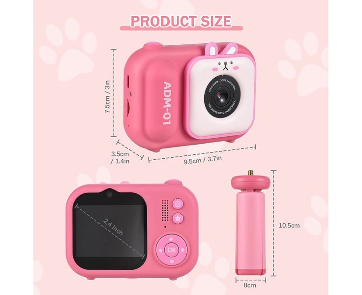 1080P Kids Digital Camera Mini Video Camera for Kids with 32GB Memory Card Carousel 2