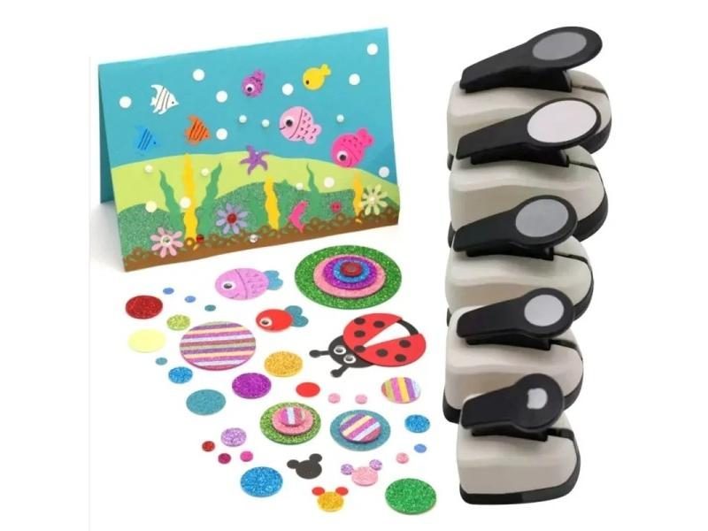 Single Hole Puncher Craft Paper Puncher Round Hole Punch For DIY Card Making Carousel 1