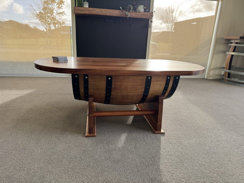 Gorgeous Handmade Wine Barrel Coffee Table62946200912770112