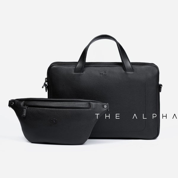 Leather Bag - Briefcase Style - Black62935706252290118