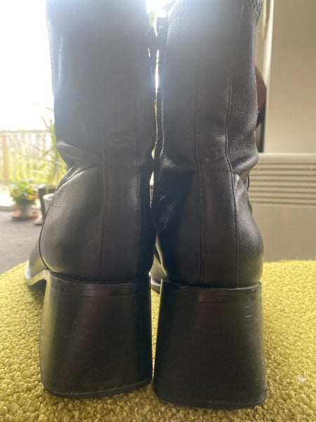 Bronwyn MARILYN black leather boots 41 consciously curated’ worn only 4 X62935706468993113