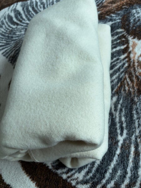Cream vintage wool blanket single Carousel 5