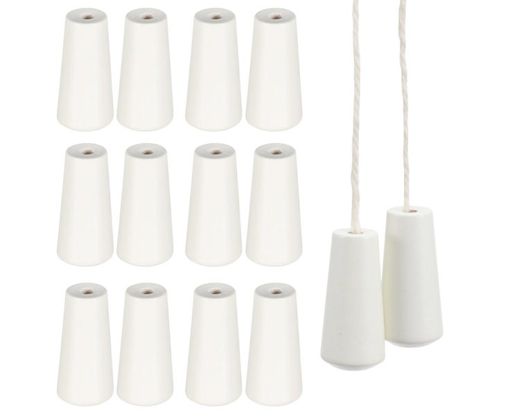 12pcs Window Blind Wood Cord Knobs Wooden Hanging Ball Blind Drops Pull Ends Carousel 1