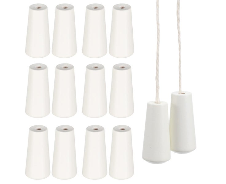 12pcs Window Blind Wood Cord Knobs Wooden Hanging Ball Blind Drops Pull Ends Carousel 2