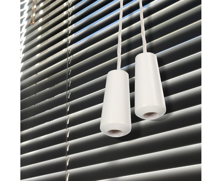 12pcs Window Blind Wood Cord Knobs Wooden Hanging Ball Blind Drops Pull Ends Carousel 8