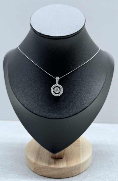 Everlight Pendant with 1 Carat TW of Diamonds in 14kt White Gold Necklace Carousel 1