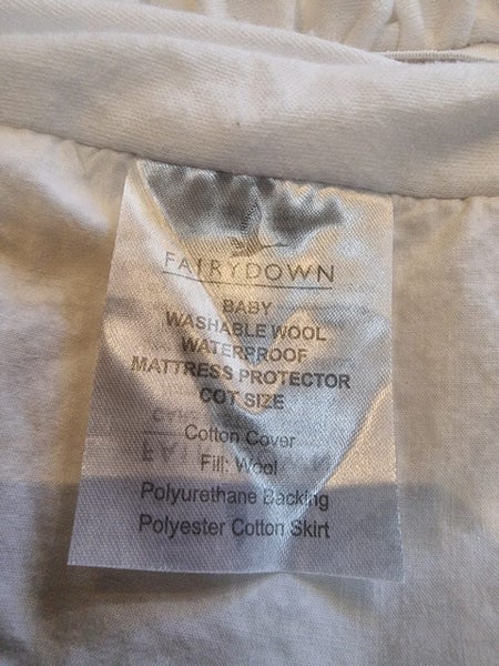 Beautiful Fairydown washable wool cot mattress protector62936674748546113