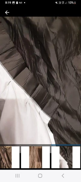 MULTIPLE (4X) Brown Dutch pleat drapes Ref237A64480433672834110