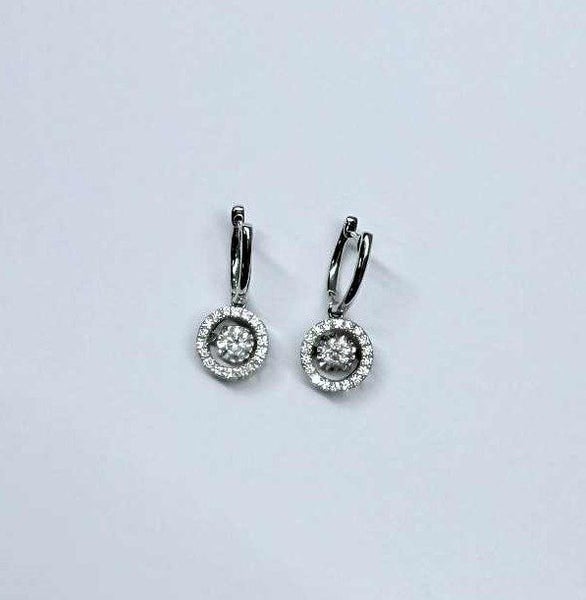 Everlight Drop Earrings with 1 Carat TW of Diamonds in 14kt White Gold Carousel 2
