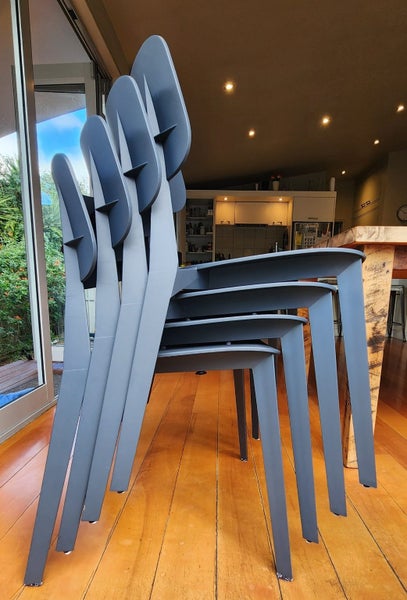 Classic 1950s Inspired Bauhaus Chairs – Stackable & Lightweight62937635555201111