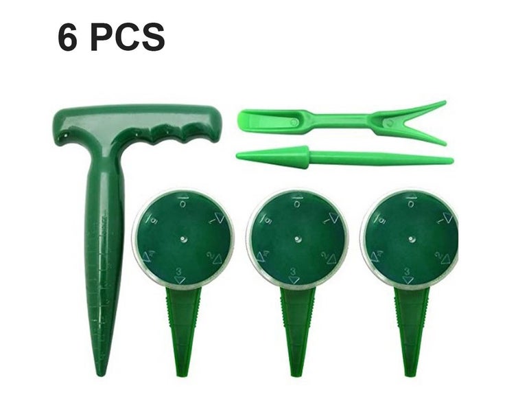 1set/6 pcs Gardening tools, Planter Seedling, Transplanter Hole puncher, Adju Carousel 1