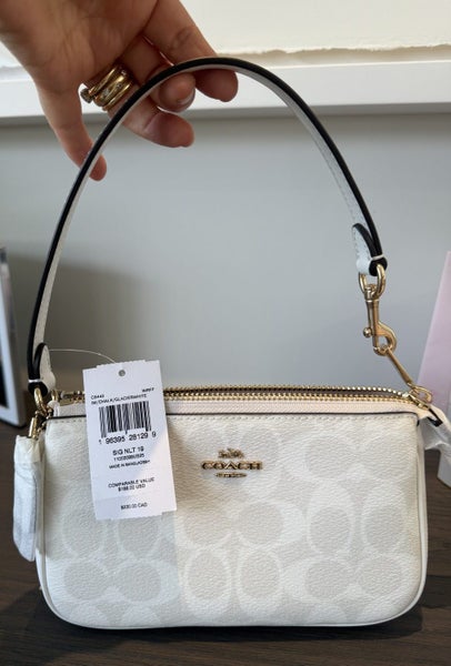 Coach Shoulder Bag Mini Size Chalk/Glacier White62937635765123111