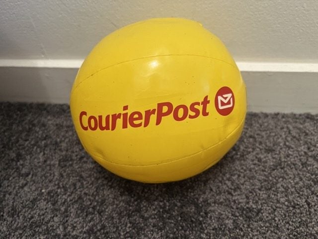 Inflatable rugby ball (Courier Post) Carousel 1