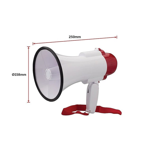 Brienz Audio Megaphone 25Watt Bull Horn With Siren Carousel 2