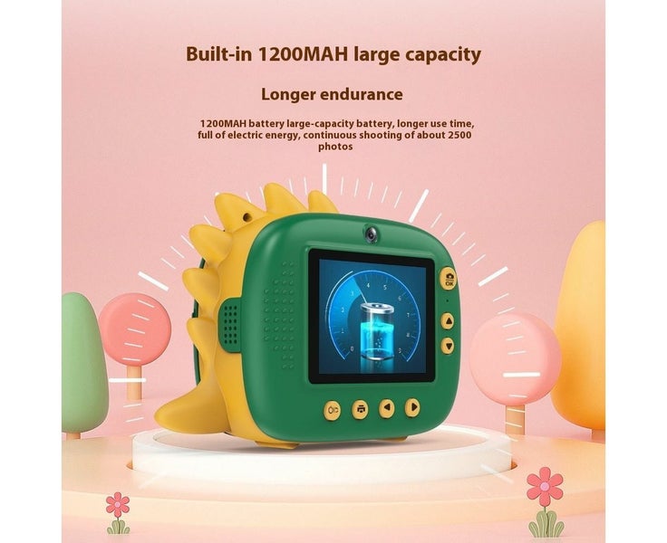 2.4K Green Kids Instant Print Camera with 32GB Card and Print Paper Fun DIY G Carousel 5