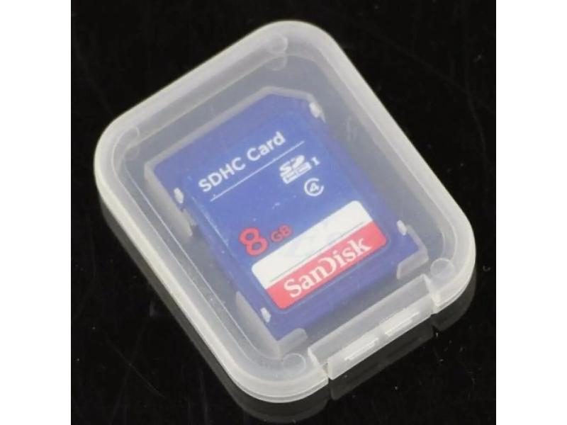 10PCS Portable Clear Memory Card Case For SD SDHC TF Cards Carousel 1
