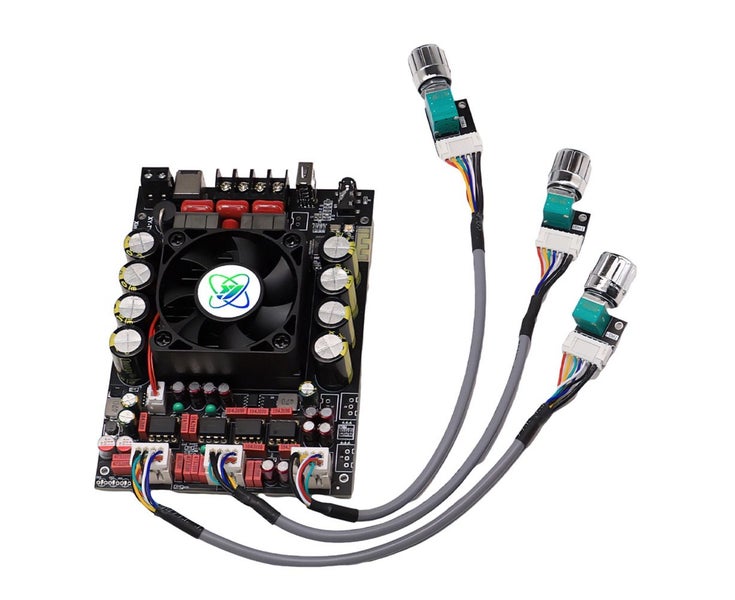 220W+220W BT 5.2 Wireless Audio Power Amplifier Portable Sound Amplifier Modu Carousel 1
