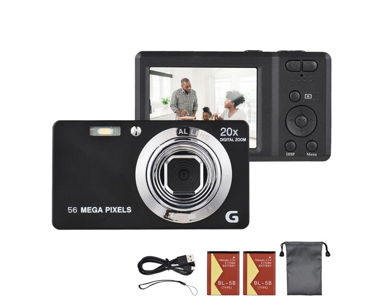 2.7-inch TFT Portable Digital Camera 56MP 4K Ultra HD 20X Zoom Auto Focus Sel Carousel 1
