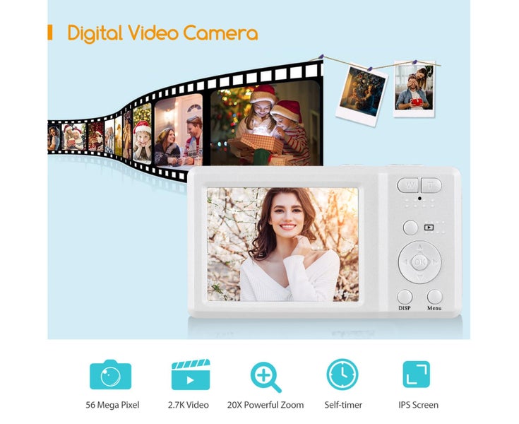 2.7-inch TFT Portable Digital Camera 56MP 4K Ultra HD 20X Zoom Auto Focus Sel Carousel 2