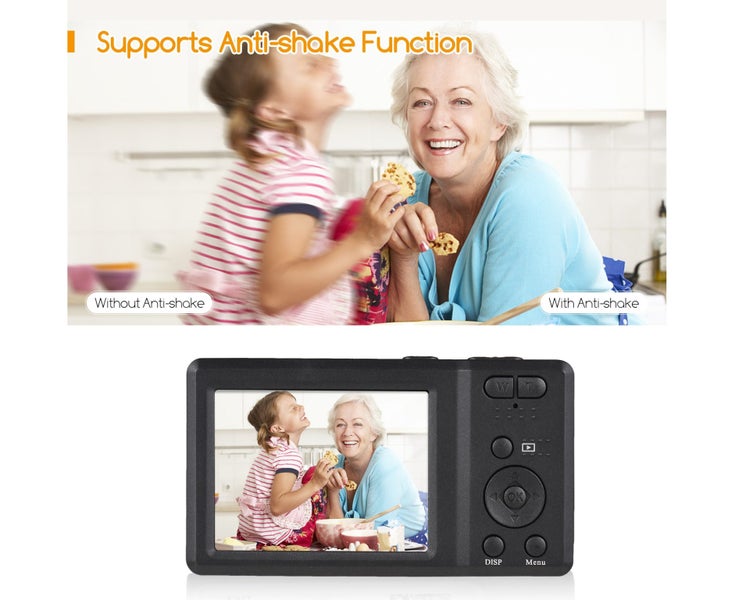 2.7-inch TFT Portable Digital Camera 56MP 4K Ultra HD 20X Zoom Auto Focus Sel Carousel 6