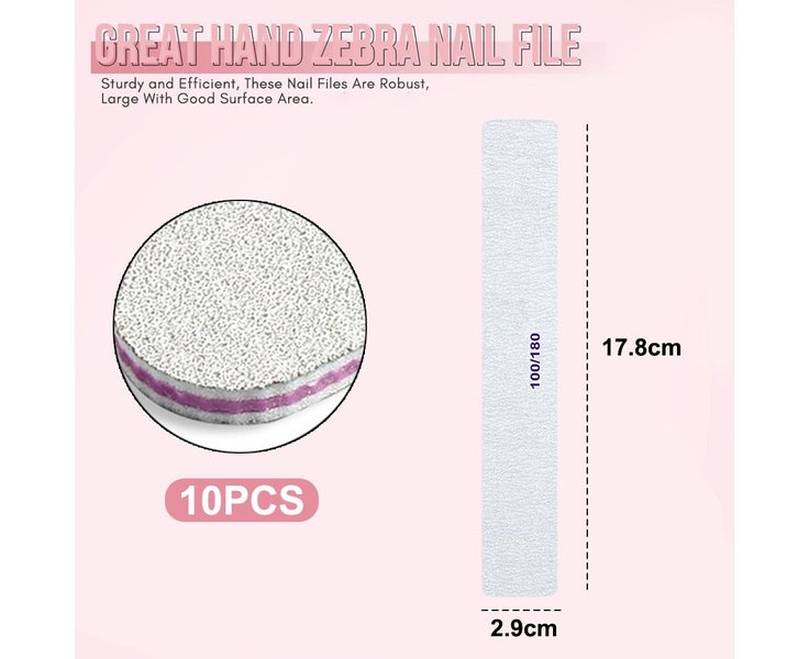 Nail Files and Buffers Double Sided Emery Boards Manicure Tool for Acrylic Na Carousel 2