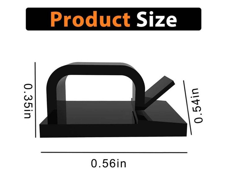 20 cable clamps, suitable for black color in car offices and homes Carousel 1