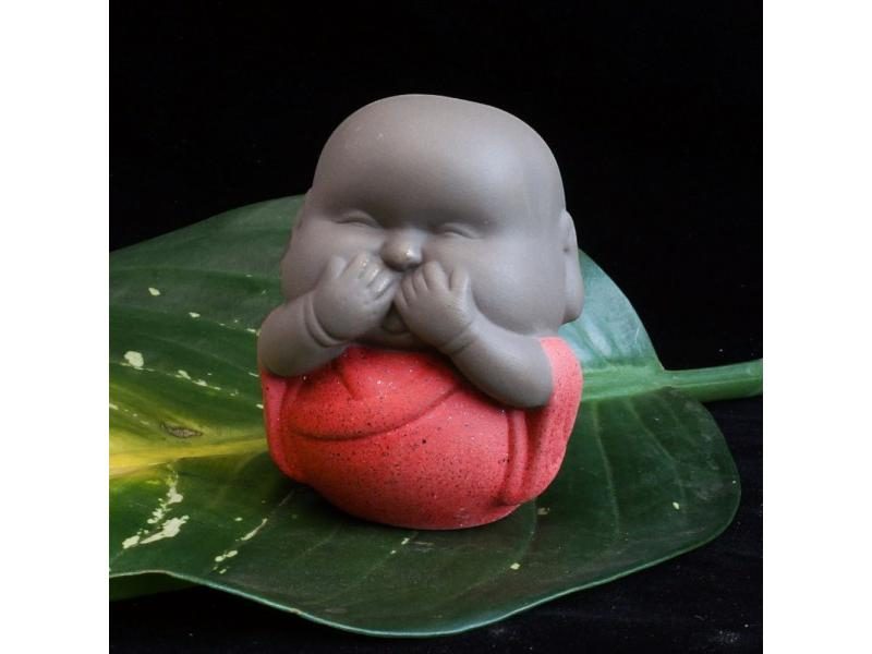 Fat Monk Statue Ceramic Ornaments Buddha Statue Pet Home PorcelainChinese Art Carousel 1