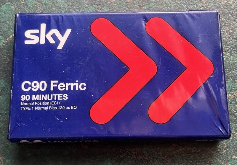 Unopened C90 UK Sky Ferric Cassette Tape Carousel 1
