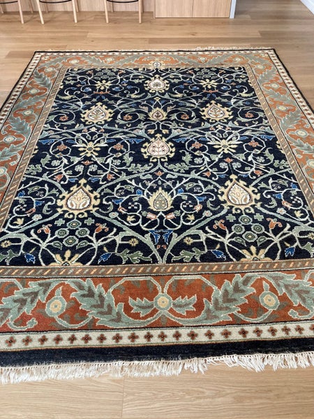William Morris Style woollen floor rug629462007701771119
