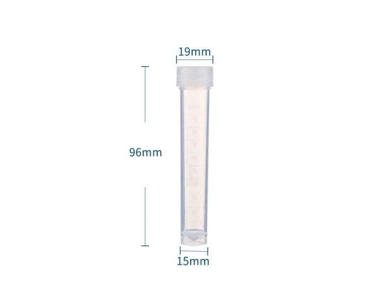 25/50Pcs 1-10ml Plastic Test Tubes Vials Sample Container Powder Craft Screw Carousel 1