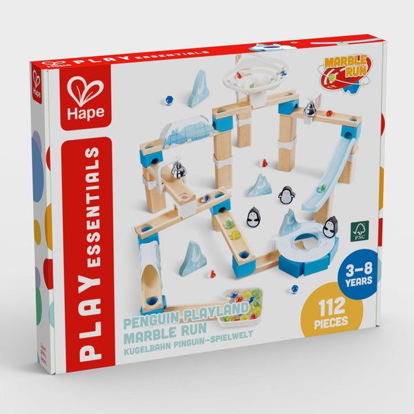 Hape Penguin Playground Marble Run Carousel 1