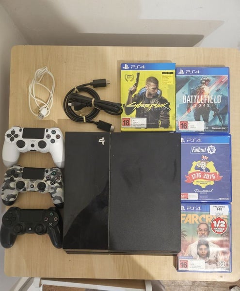 PS4 Console + Controllers + Games. $1 Reserve Carousel 4