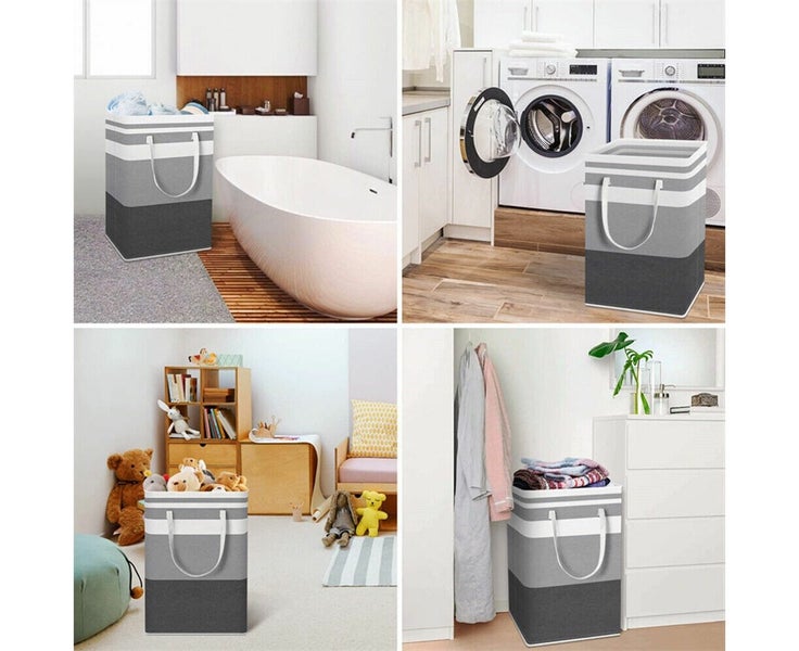 2pack 100L Large Laundry Basket Waterproof Freestanding Laundry Hamper Colla Carousel 2