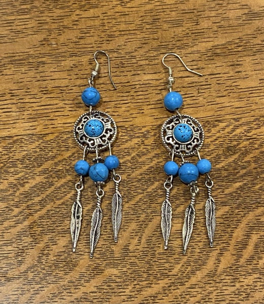 Dream catcher ear rings Carousel 1