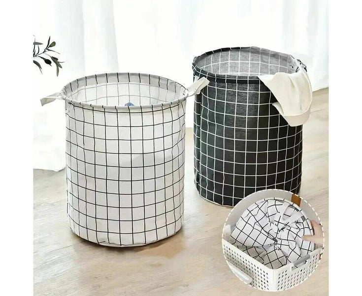 28L Foldable Laundry Hamper Dirty Clothes Basket Storage Washing Bag Organize Carousel 5