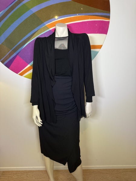 Paula Ryan Blue Black Skirt62944297364483111