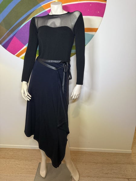 Paula Ryan Navy Woolen Skirt62944297308291111