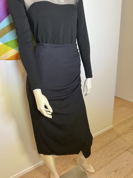 Paula Ryan Blue Black Skirt62944297364483114