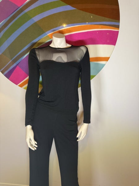 Paula Ryan Merino & Mesh Top $1 Reserve629442973935381129