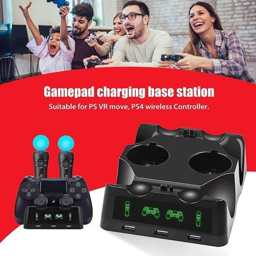Charger Dock For PS4 PS VR Controller Charging Dock63613766622082112
