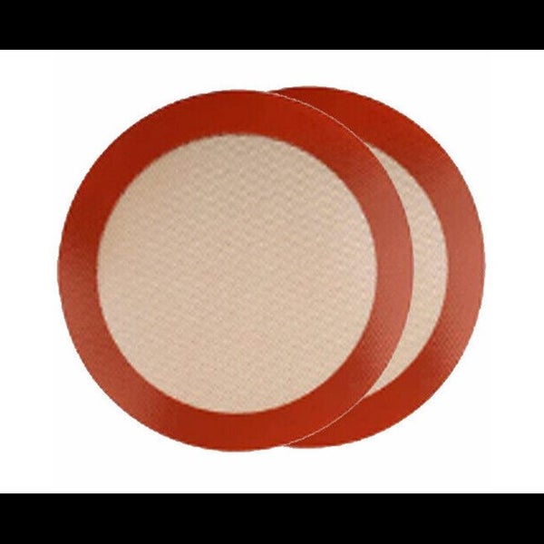 2Pcs Quality Silicone Baking Non-Stick Durable Reusable Oven Mat Tray Sheet L Carousel 1