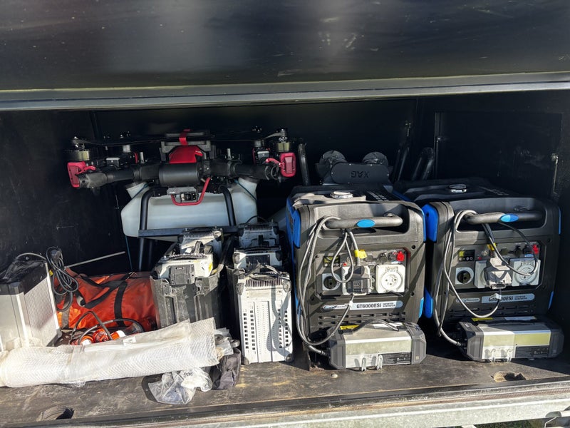 XAG P100 Pro Spray Drone Setup with 2023 Toyota Hilux and Spray Trailer inc. GST62999856040321112