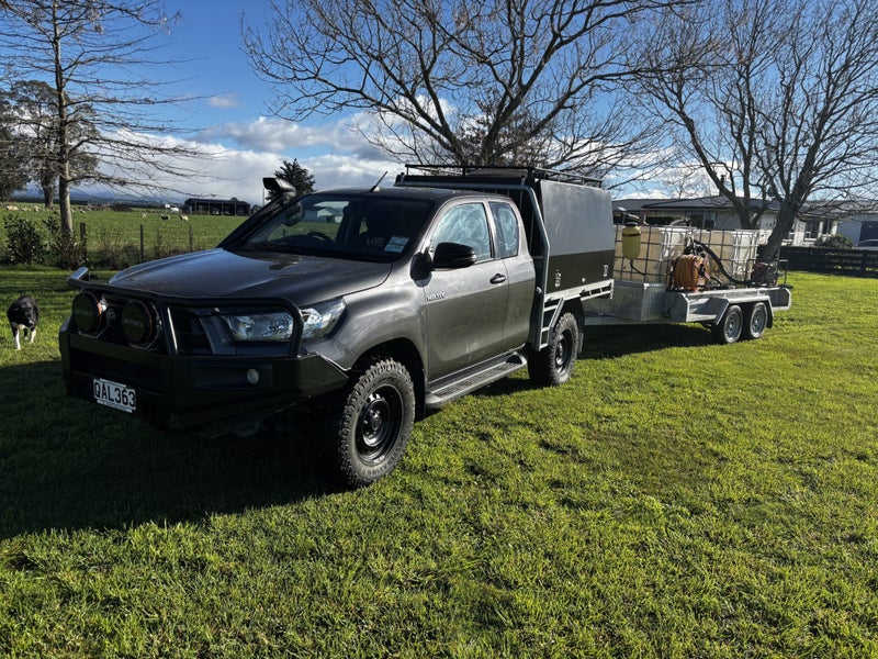 XAG P100 Pro Spray Drone Setup with 2023 Toyota Hilux and Spray Trailer inc. GST62999856040321111