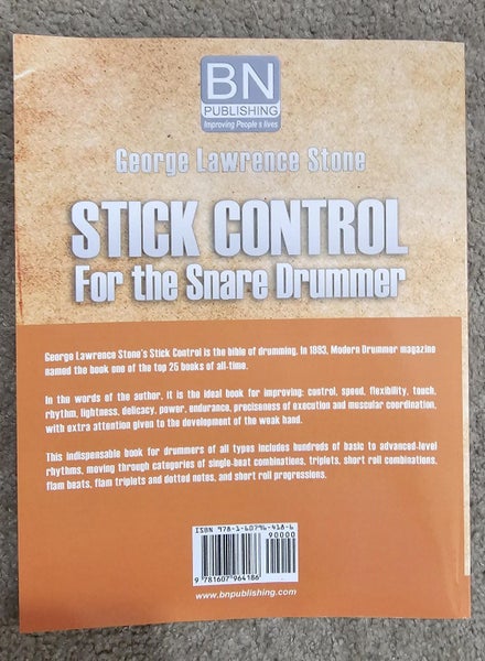 Stick Control for the Snare Drummer - George Lawrence Stone - NEW Carousel 2