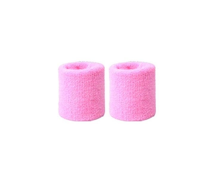 2Pcs Wristbands Absorb Sweat Towel Wrist Protector for Badminton Tennis Sport Carousel 1